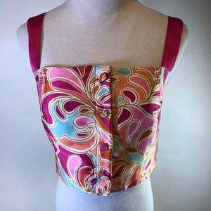 Zara Cropped Satin Top S New